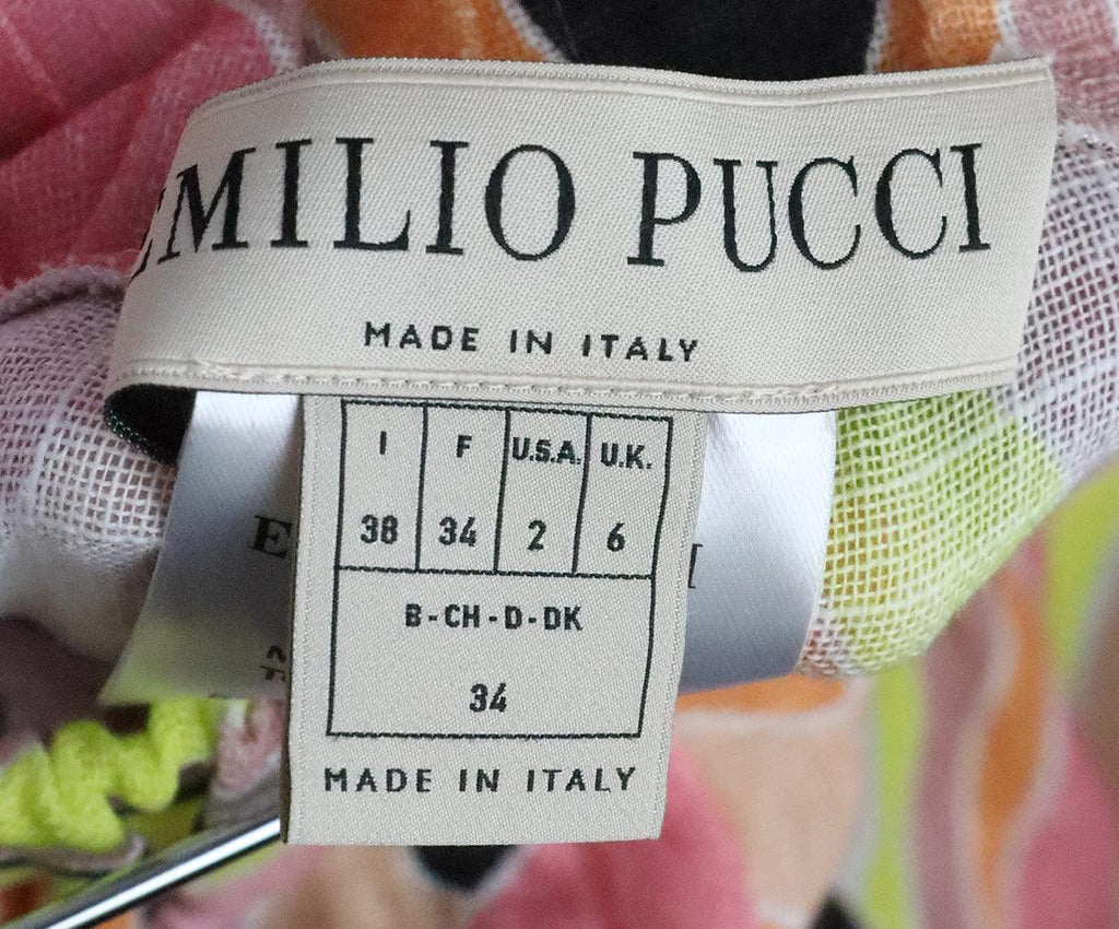 Emilio Pucci Multicolor Print Pants sz 2 - Michael's Consignment NYC