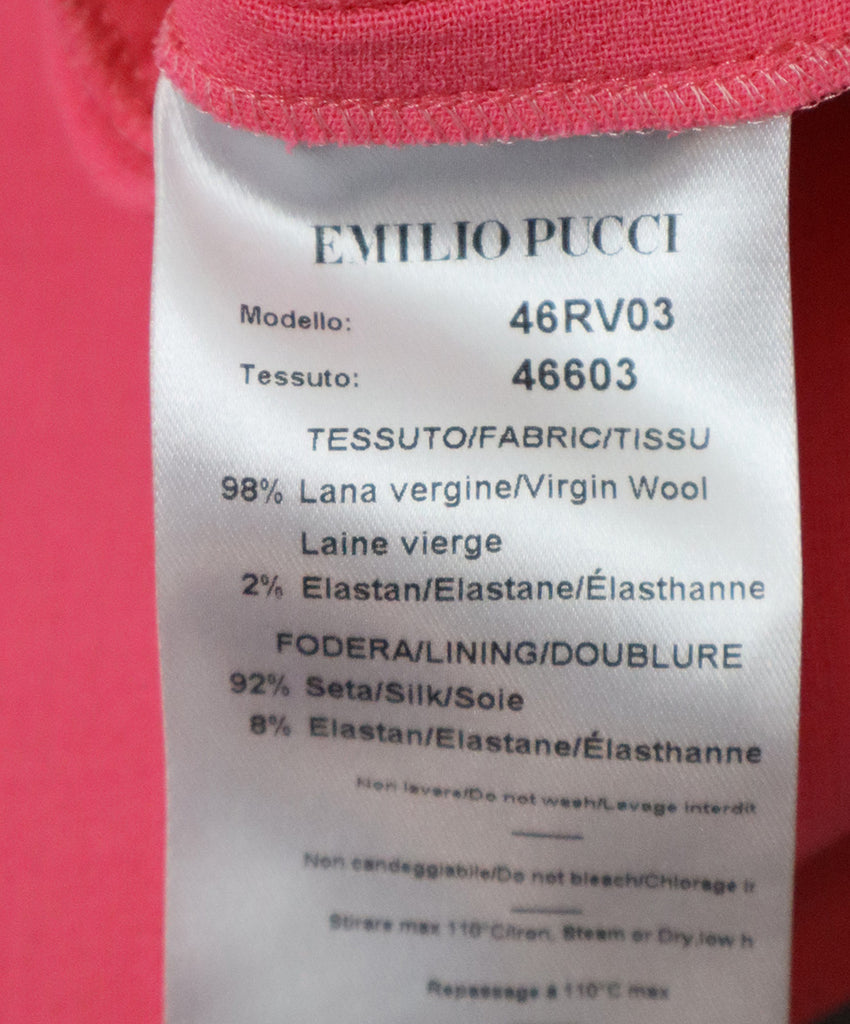 Emilio Pucci Pink Wool Skirt 4