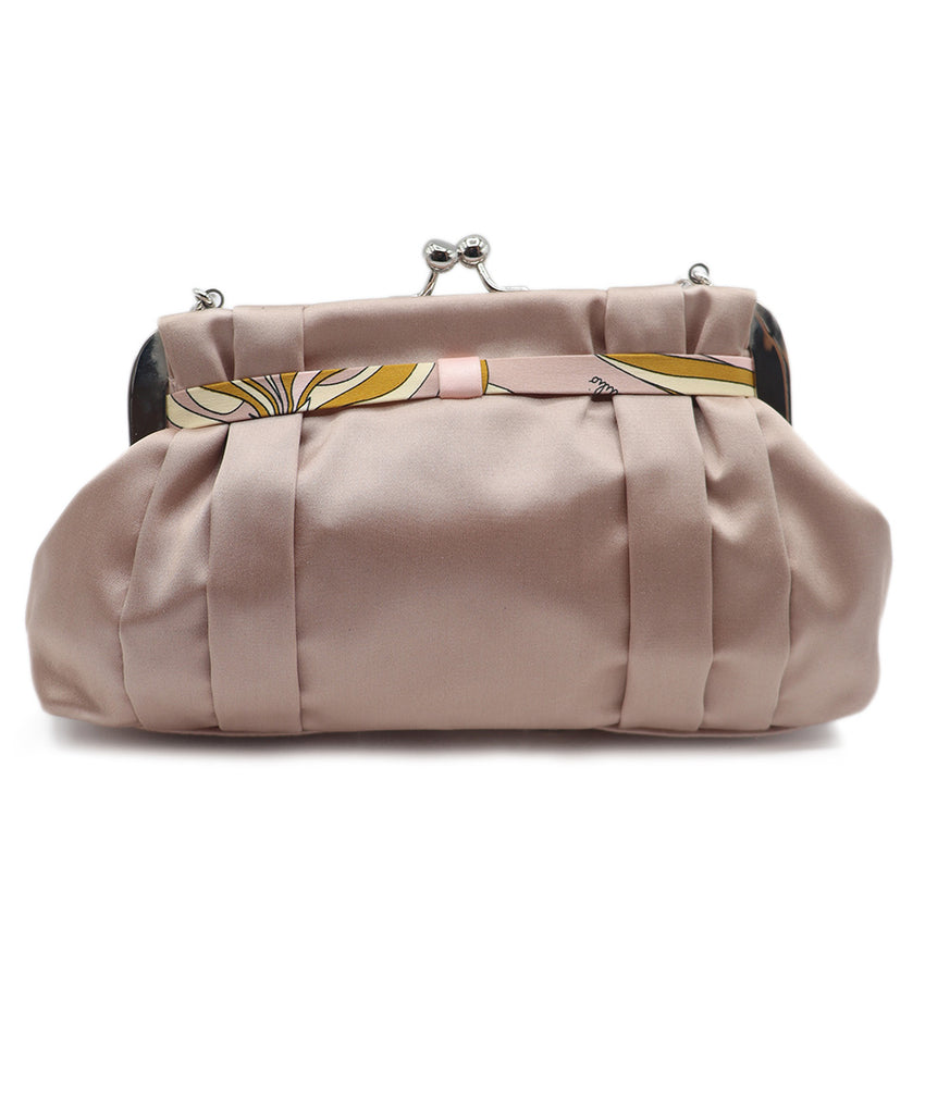 Emilio Pucci Pink Satin Bow Handbag 2
