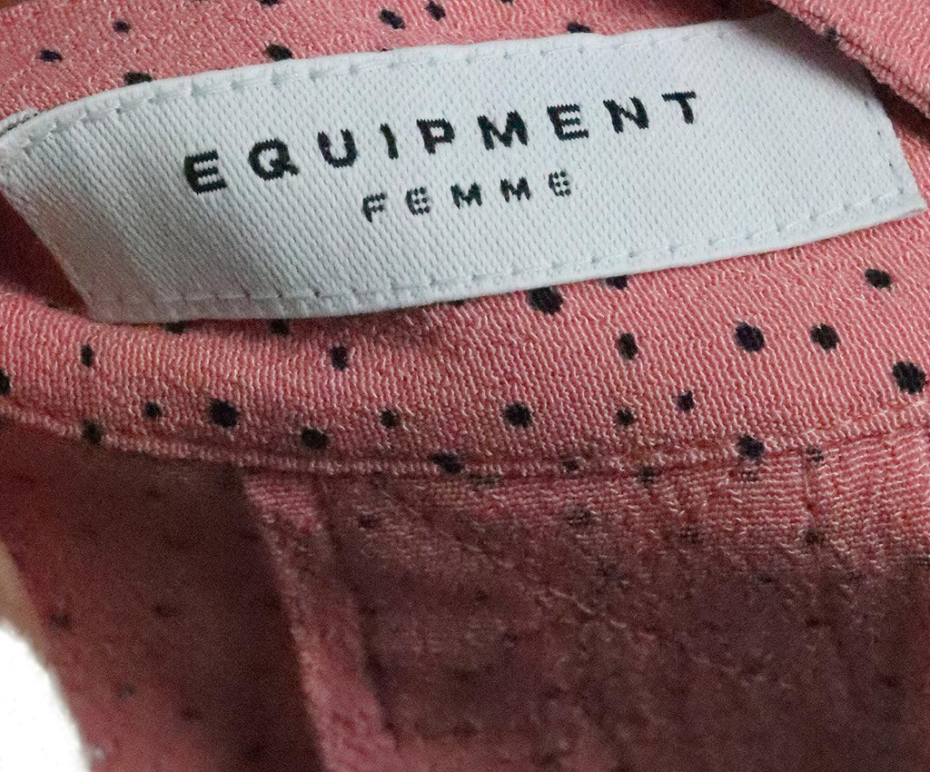 Equipment Pink & Black Print Top sz 2 - Michael's Consignment NYC