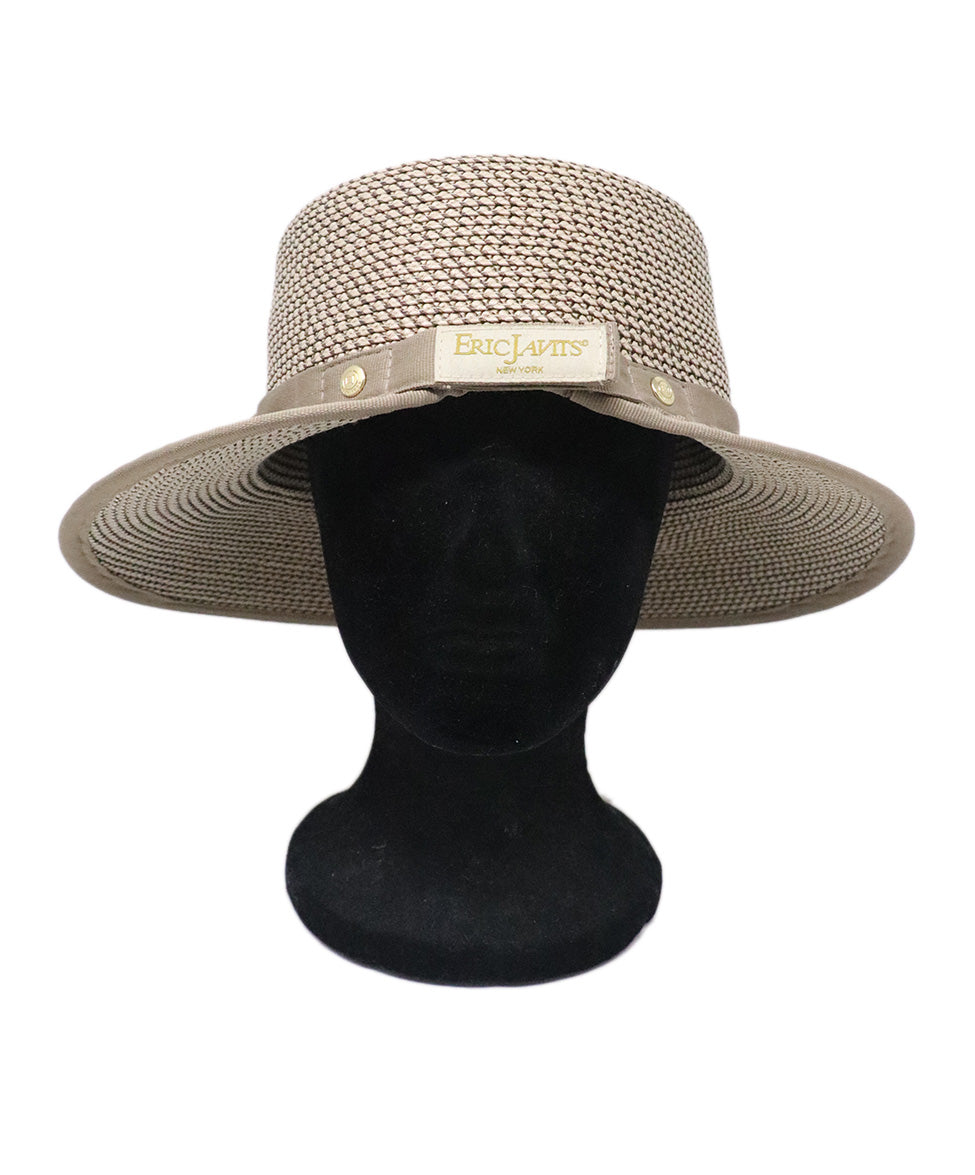 Eric Javits Neutral Beige Raffia Hat – Michael's Consignment NYC