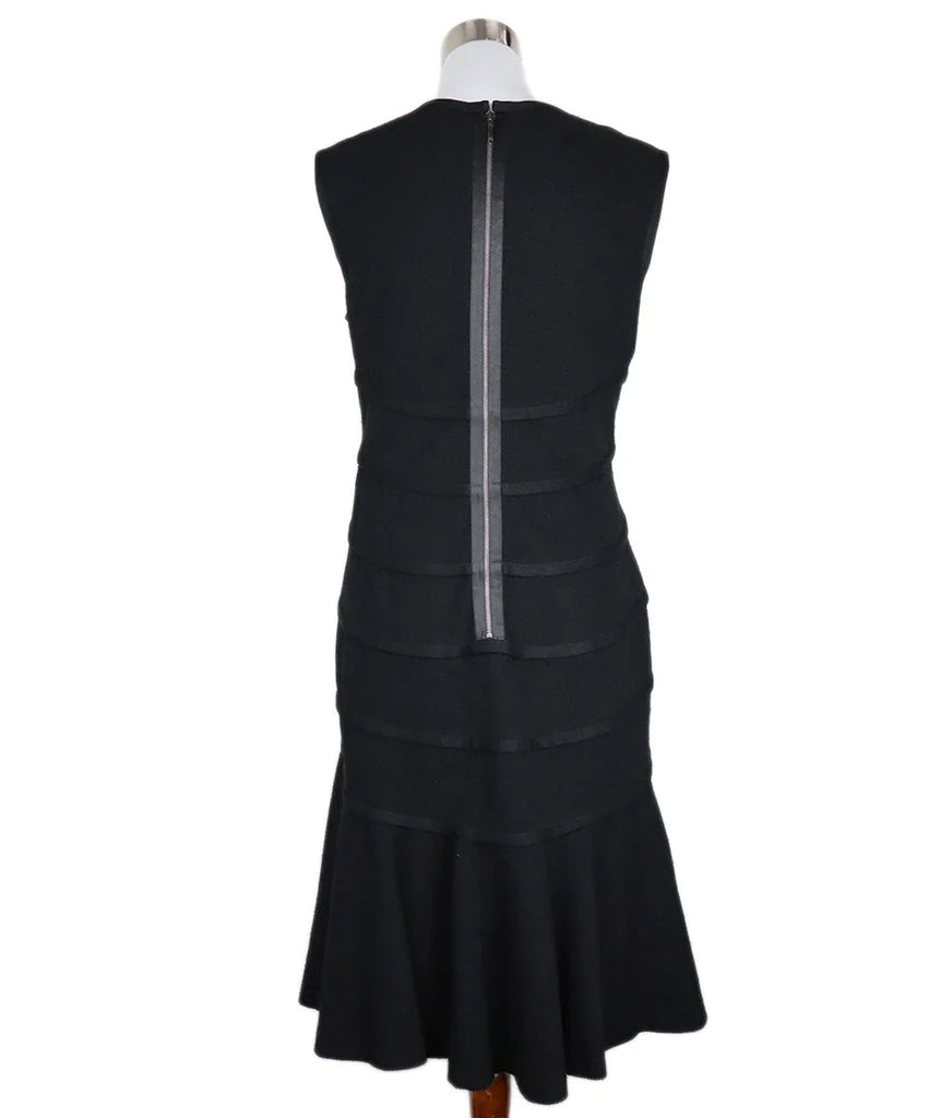 Escada Black Tiered Dress sz 12 - Michael's Consignment NYC