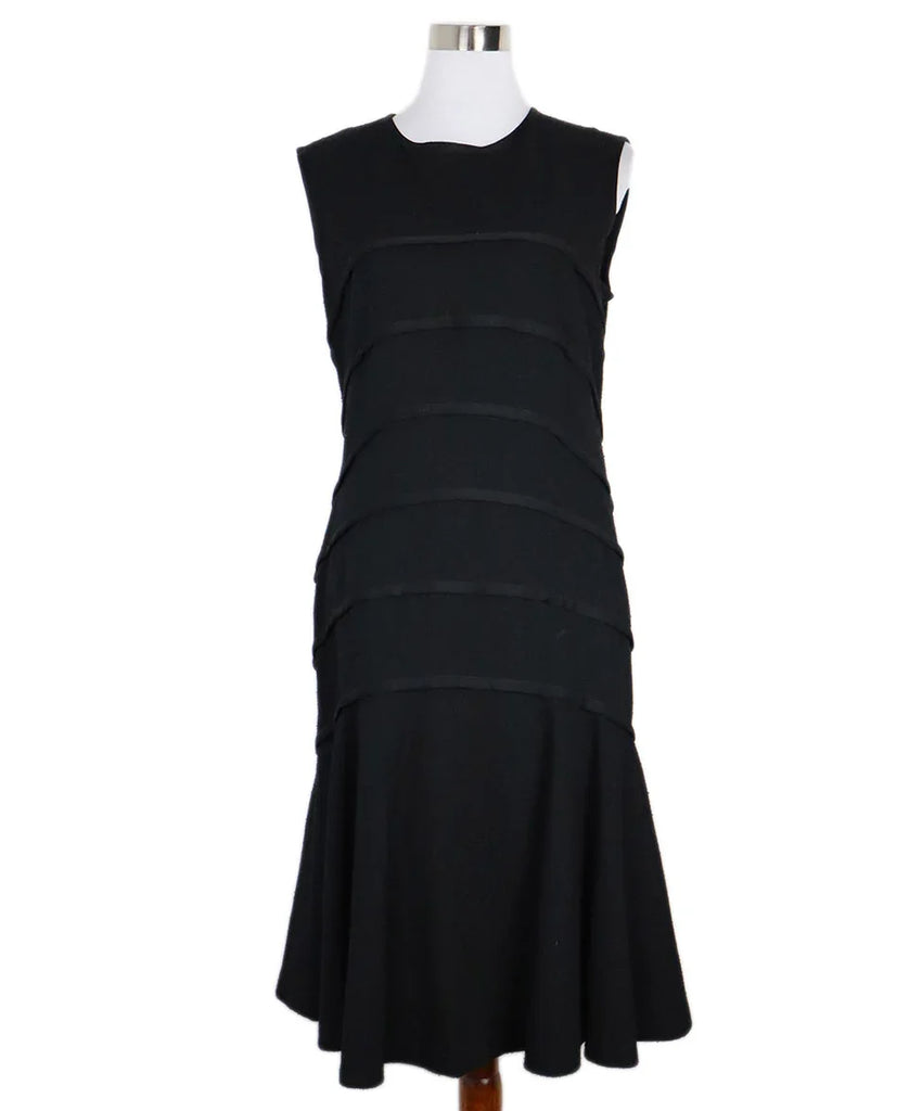 Escada Black Tiered Dress sz 12 - Michael's Consignment NYC