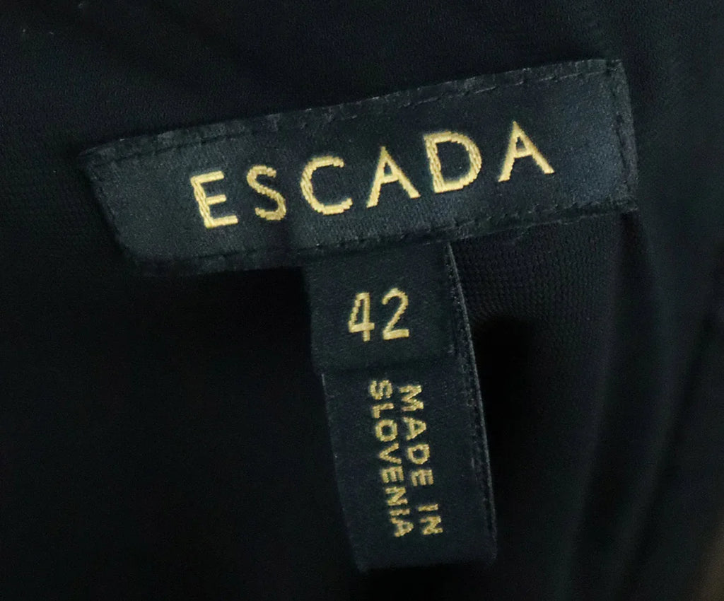 Escada Black Tiered Dress sz 12 - Michael's Consignment NYC