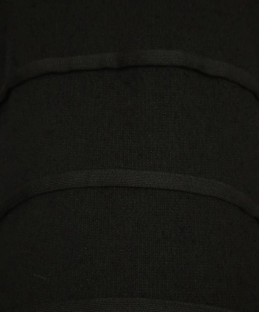 Escada Black Tiered Dress sz 12 - Michael's Consignment NYC