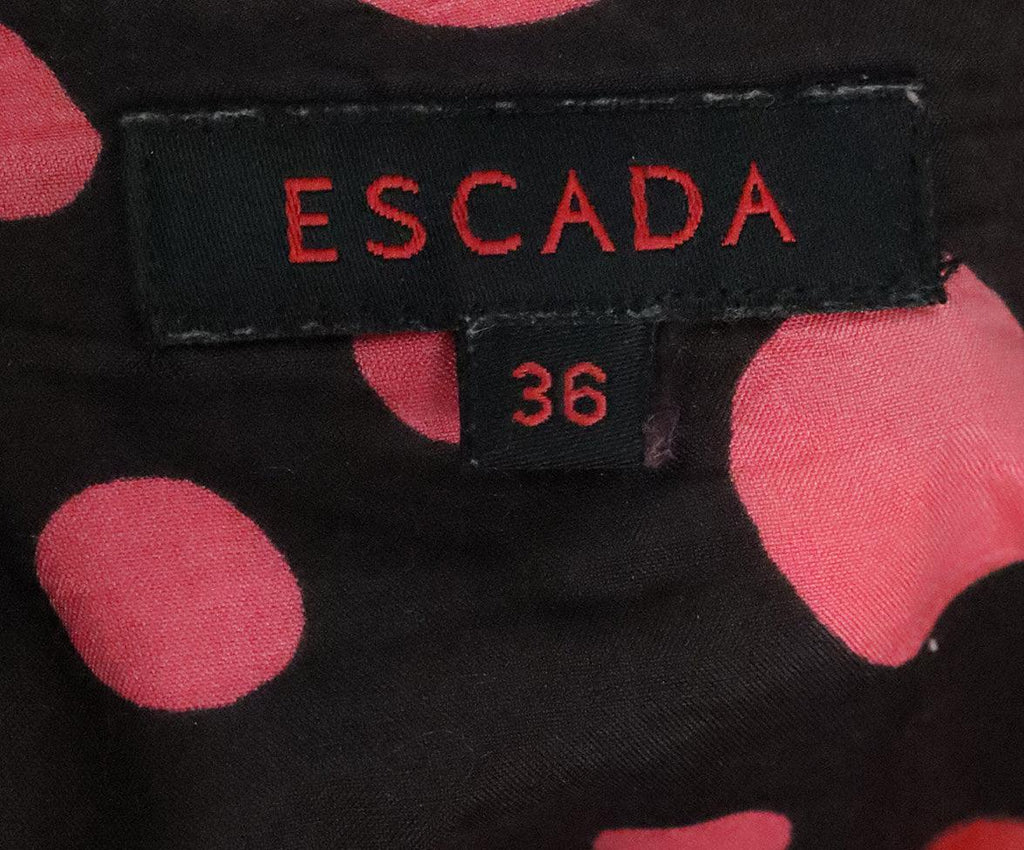 Escada Brown & Pink Polka Dot Skirt sz 6 - Michael's Consignment NYC