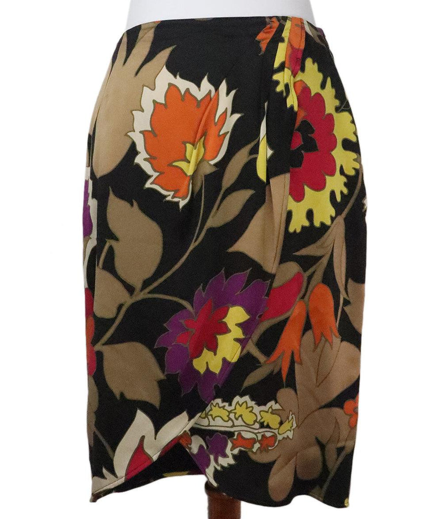 Escada Multicolor Print Silk Skirt sz 6 - Michael's Consignment NYC