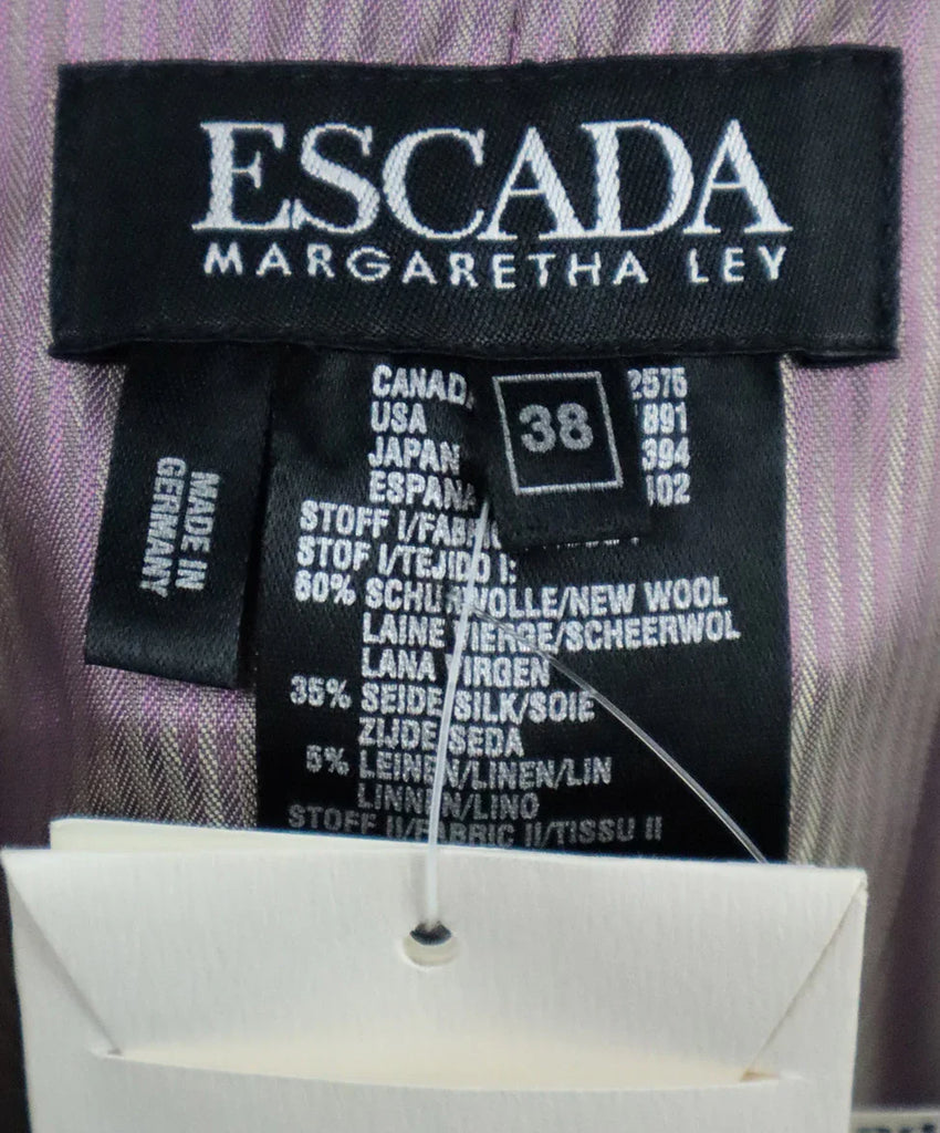 Escada Purple & Taupe Wool Blazer sz 2 - Michael's Consignment NYC