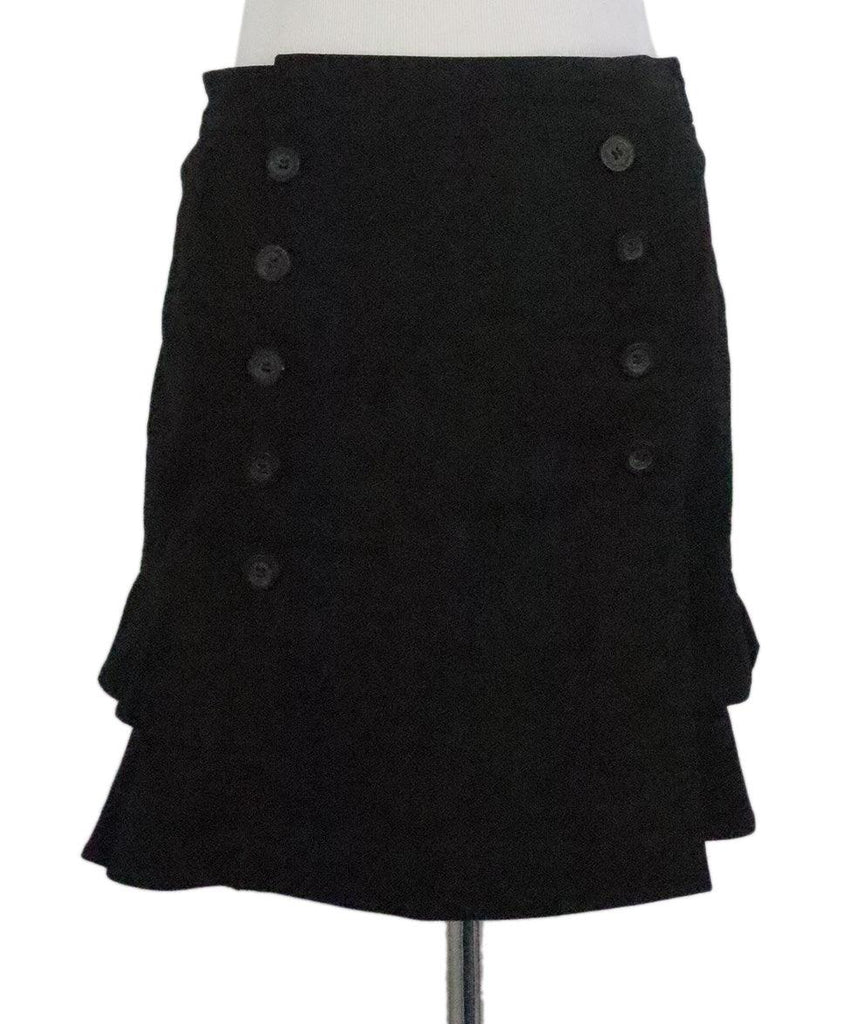 Escada Sport Black Denim Mini Skirt sz 6 - Michael's Consignment NYC