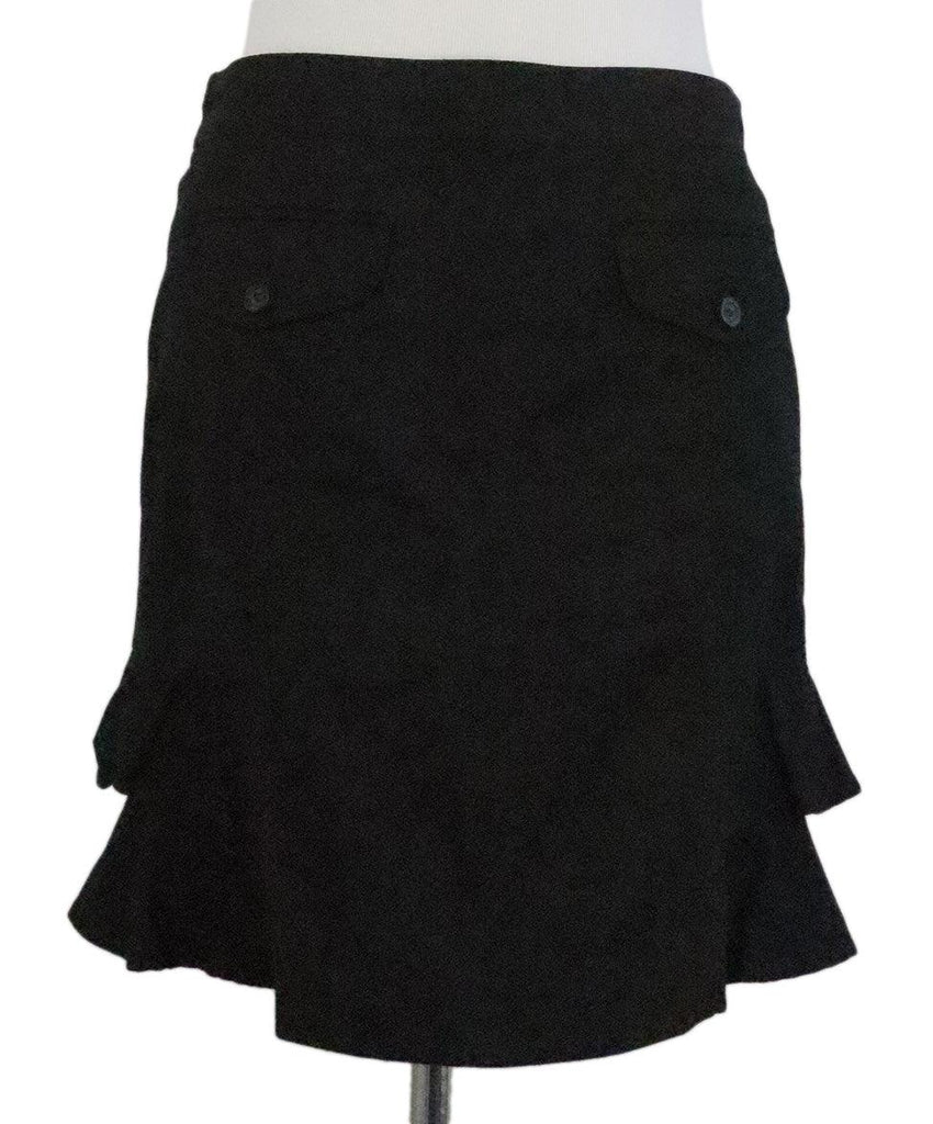 Escada Sport Black Denim Mini Skirt sz 6 - Michael's Consignment NYC
