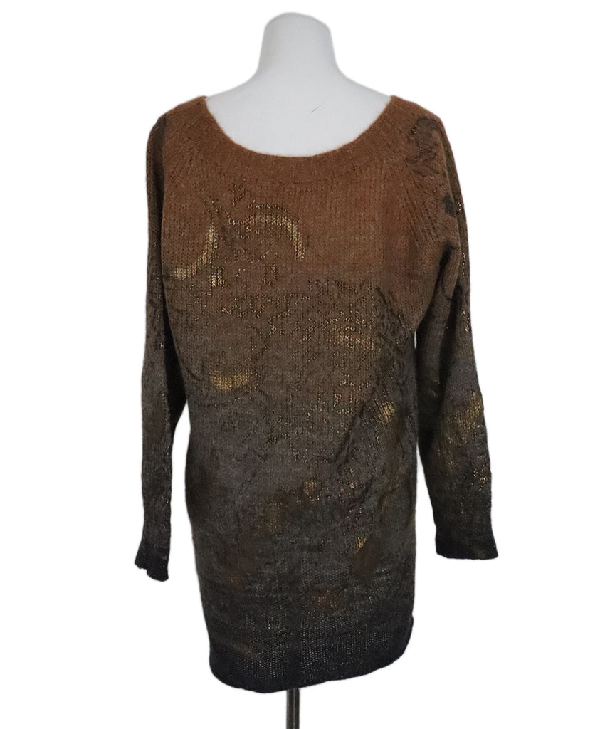 Etro Brown Wool Mohair Sweater 2
