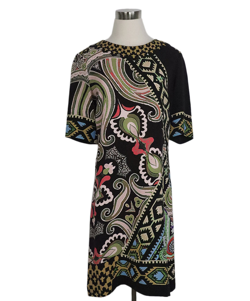 Etro Multicolor Printed Silk Dress 