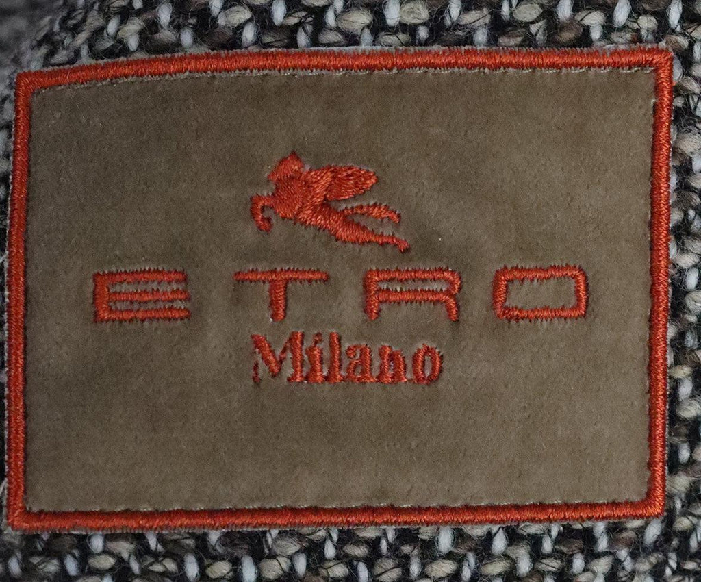 Etro Brown & Tan Tweed Blazer sz 6 - Michael's Consignment NYC