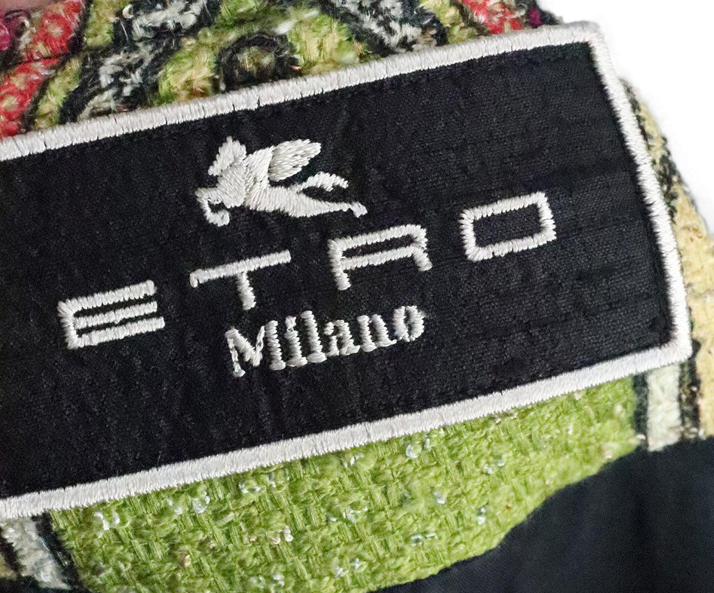 Etro Multicolored Cotton Coat sz 14 - Michael's Consignment NYC