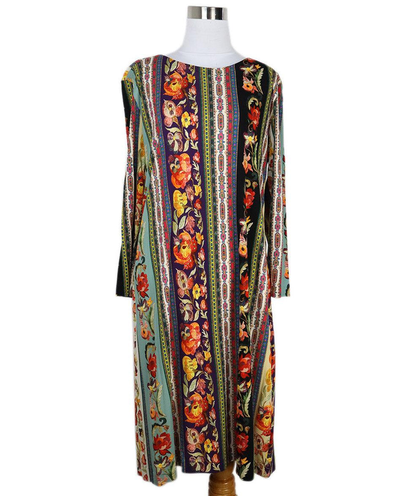 Etro Multicolor Print Longsleeve Dress 
