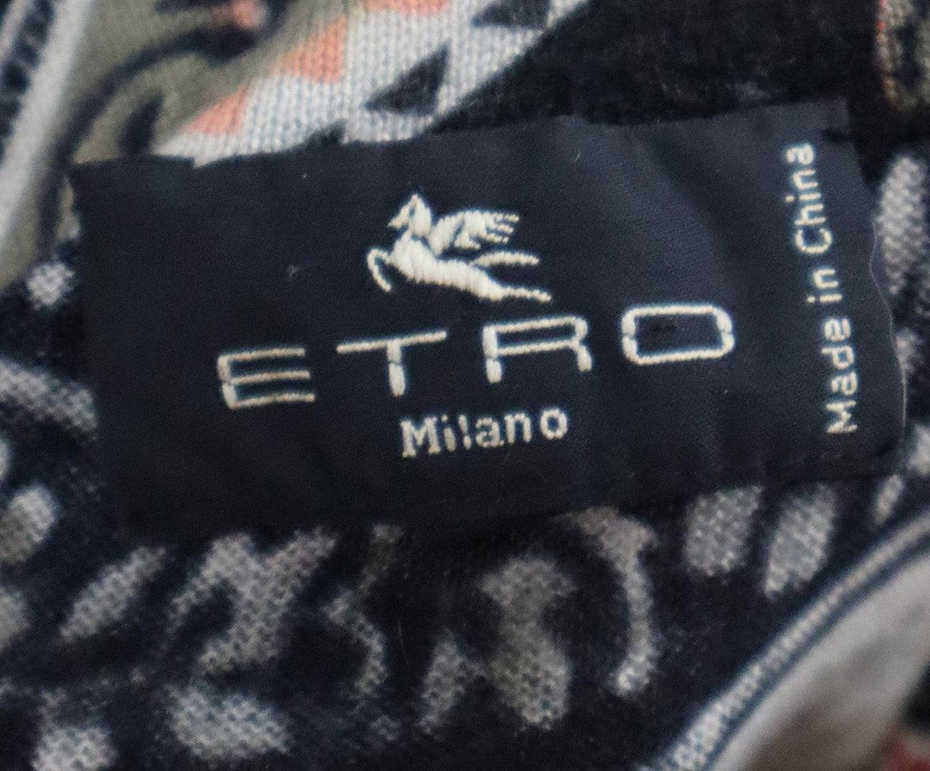 Etro Multicolor Print Silk & Cashmere Turtleneck 3