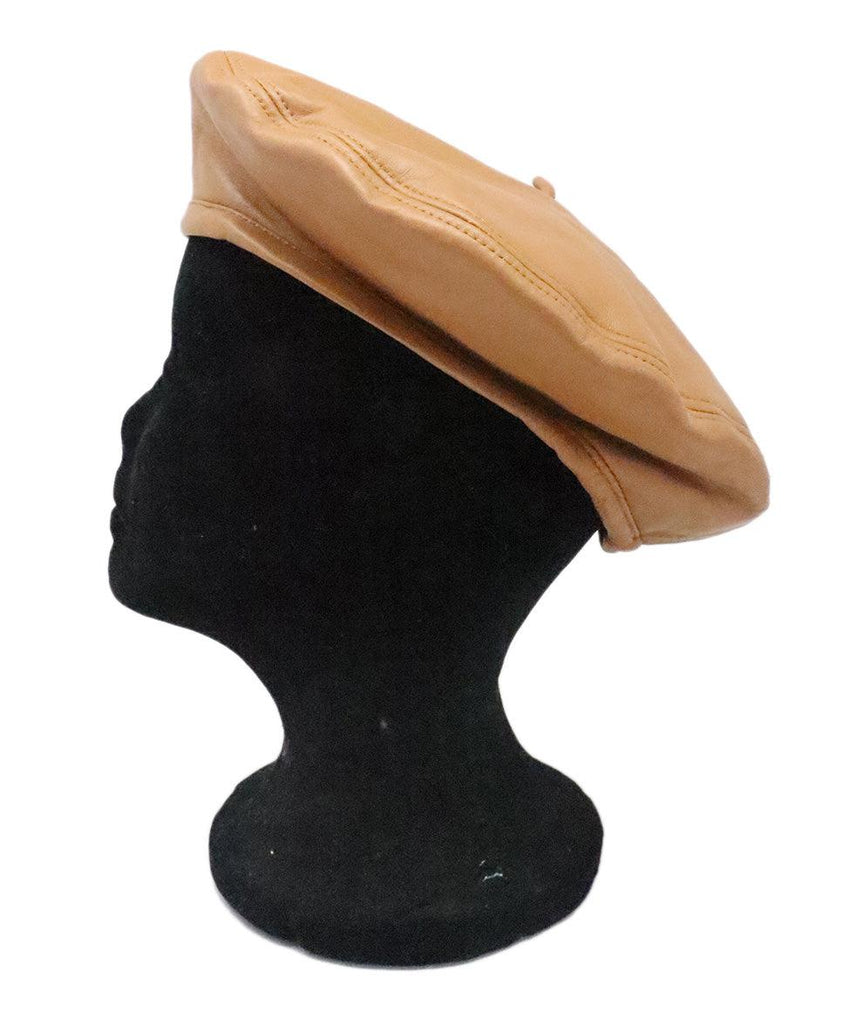 Eugenia Kim Camel Leather Hat 2