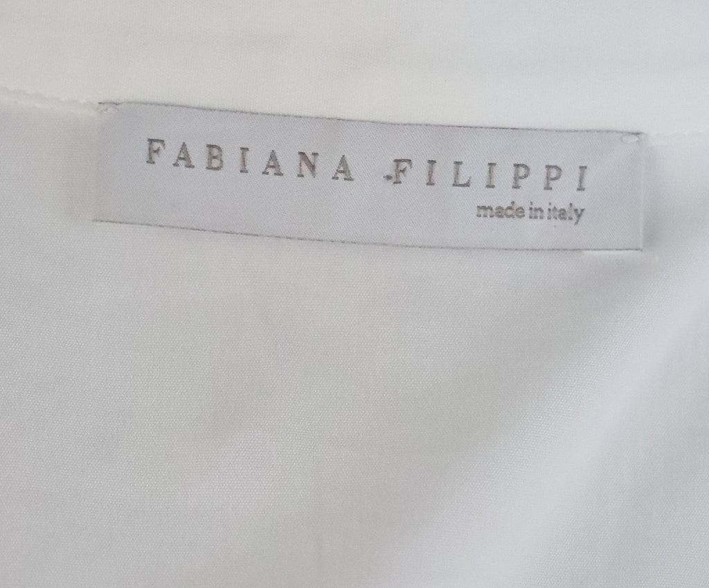 Fabiana Filippi White & Beige Silk Top 3