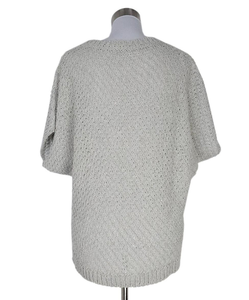 Fabiana Filippi Grey Knit Sequin Sweater 2