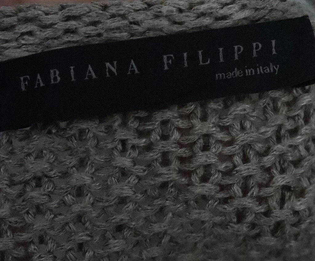 Fabiana Filippi Taupe Knit Sequin Tunic 3