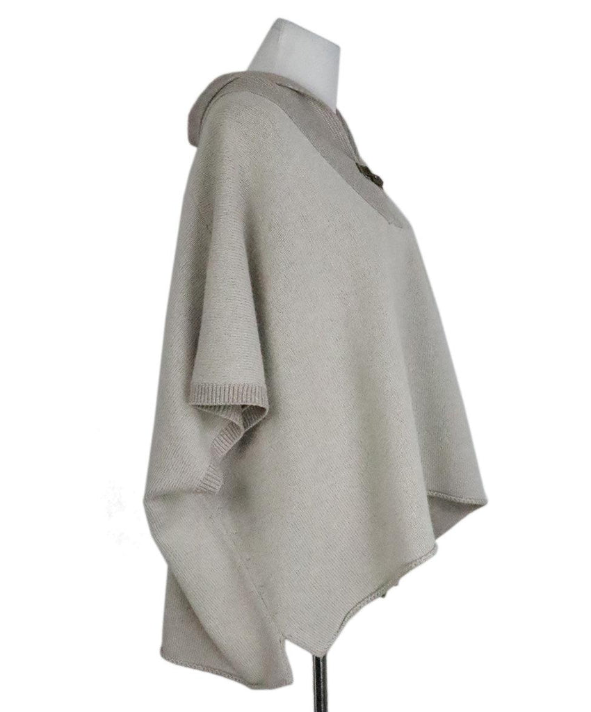Fabiana Filippi Taupe Wool & Cashmere Poncho sz 6 - Michael's Consignment NYC