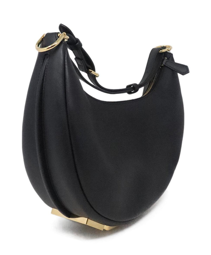 Fendi Black Leather Fendigraphy Shoulder Bag 1