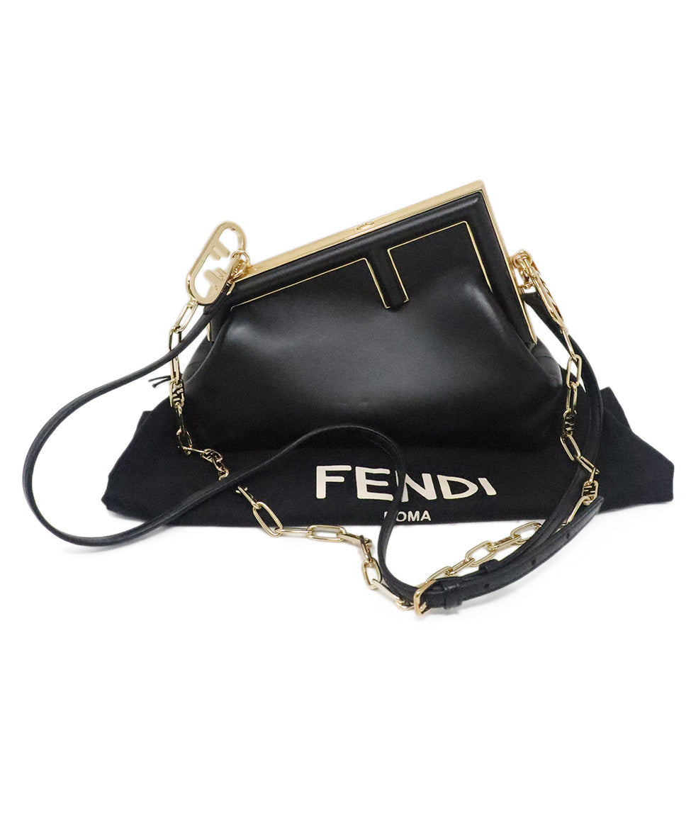 Fendi first clutch shoulder bag + extra chain