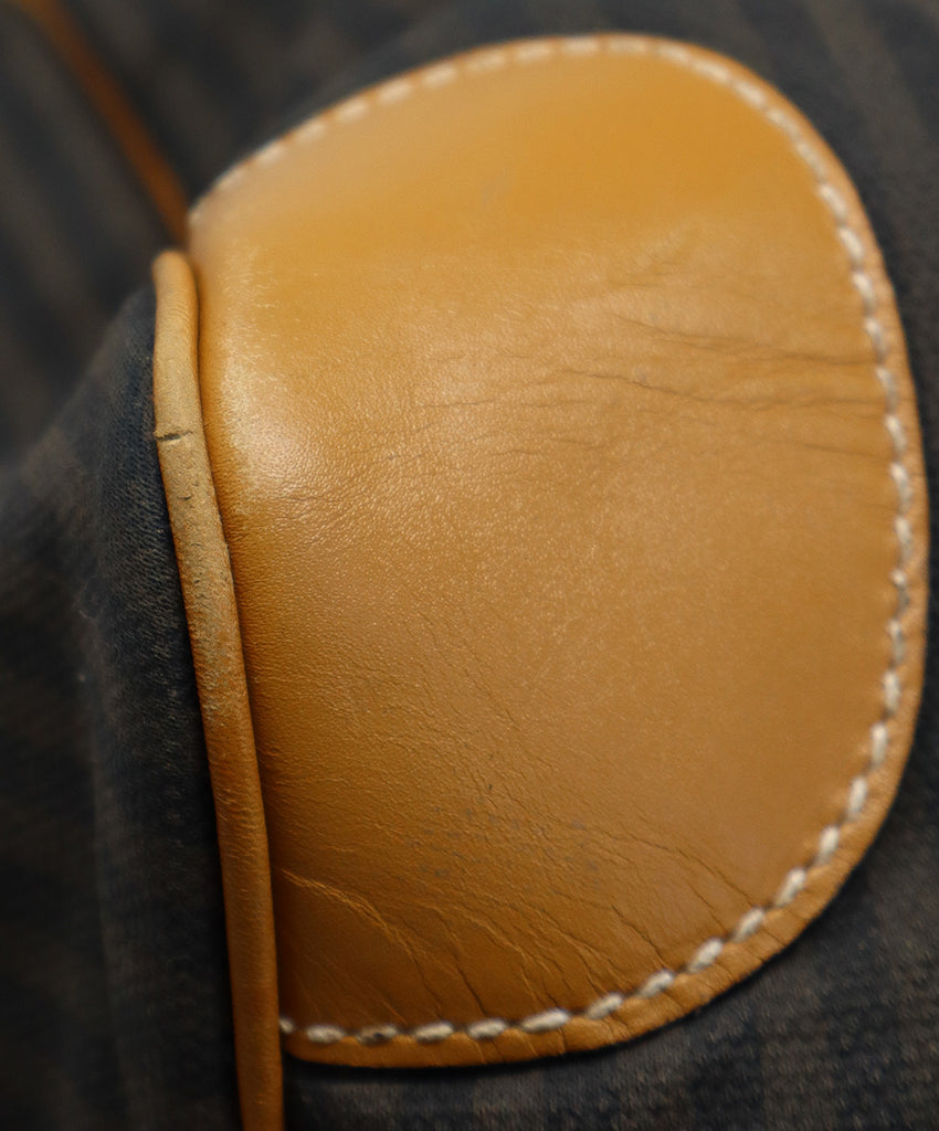 Fendi Brown & Black Striped Luggage Tote - Michael's Consignment NYC