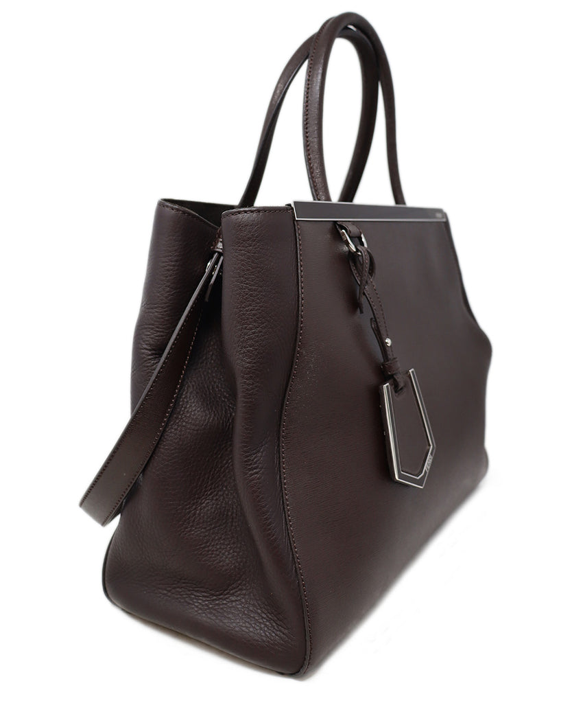 Fendi Brown Leather 2Jours Tote 1