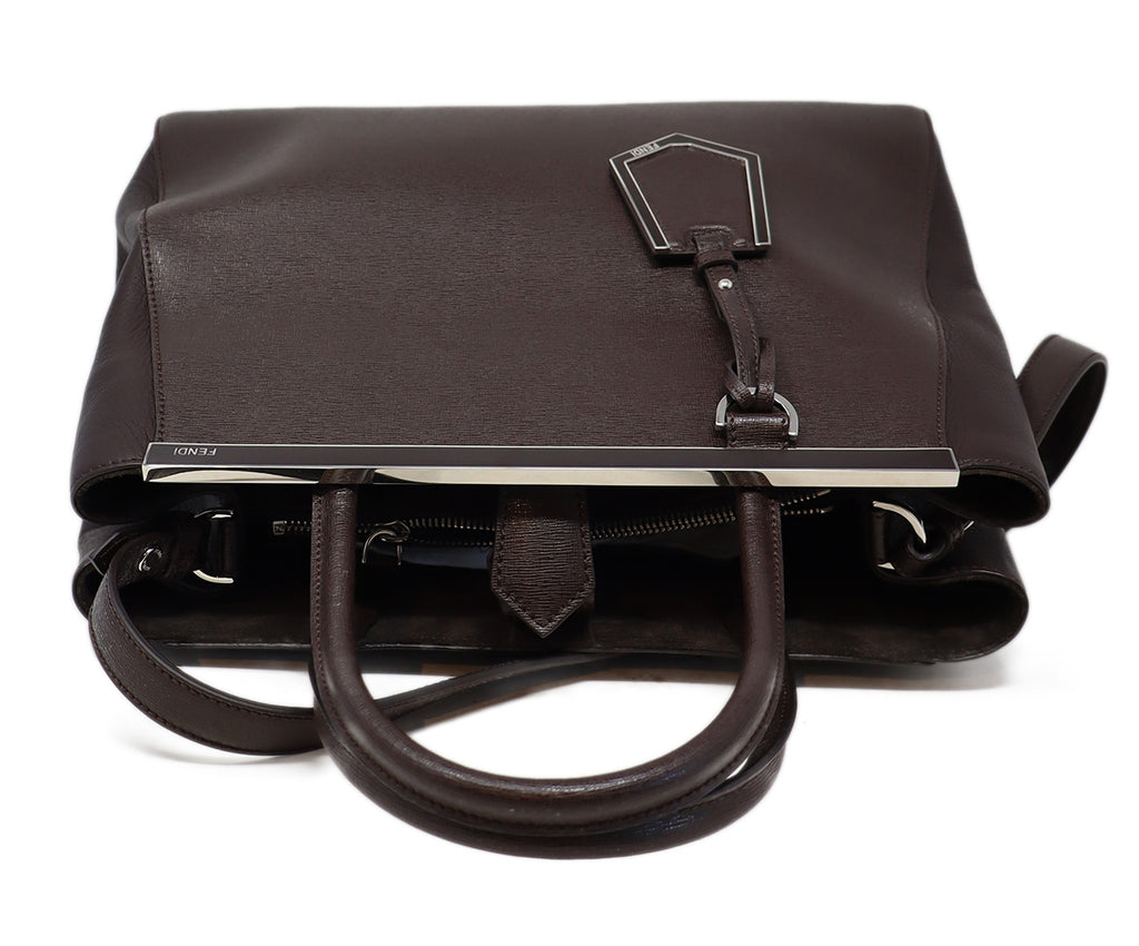 Fendi Brown Leather 2Jours Tote 4