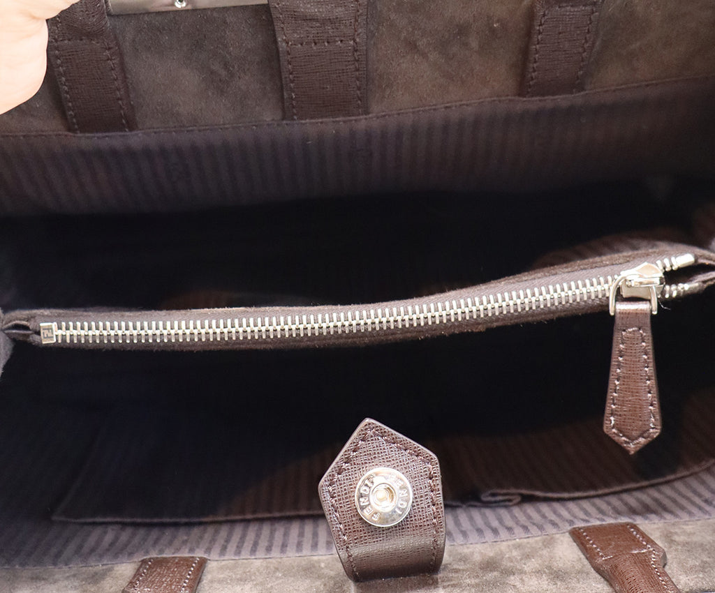 Fendi Brown Leather 2Jours Tote 5