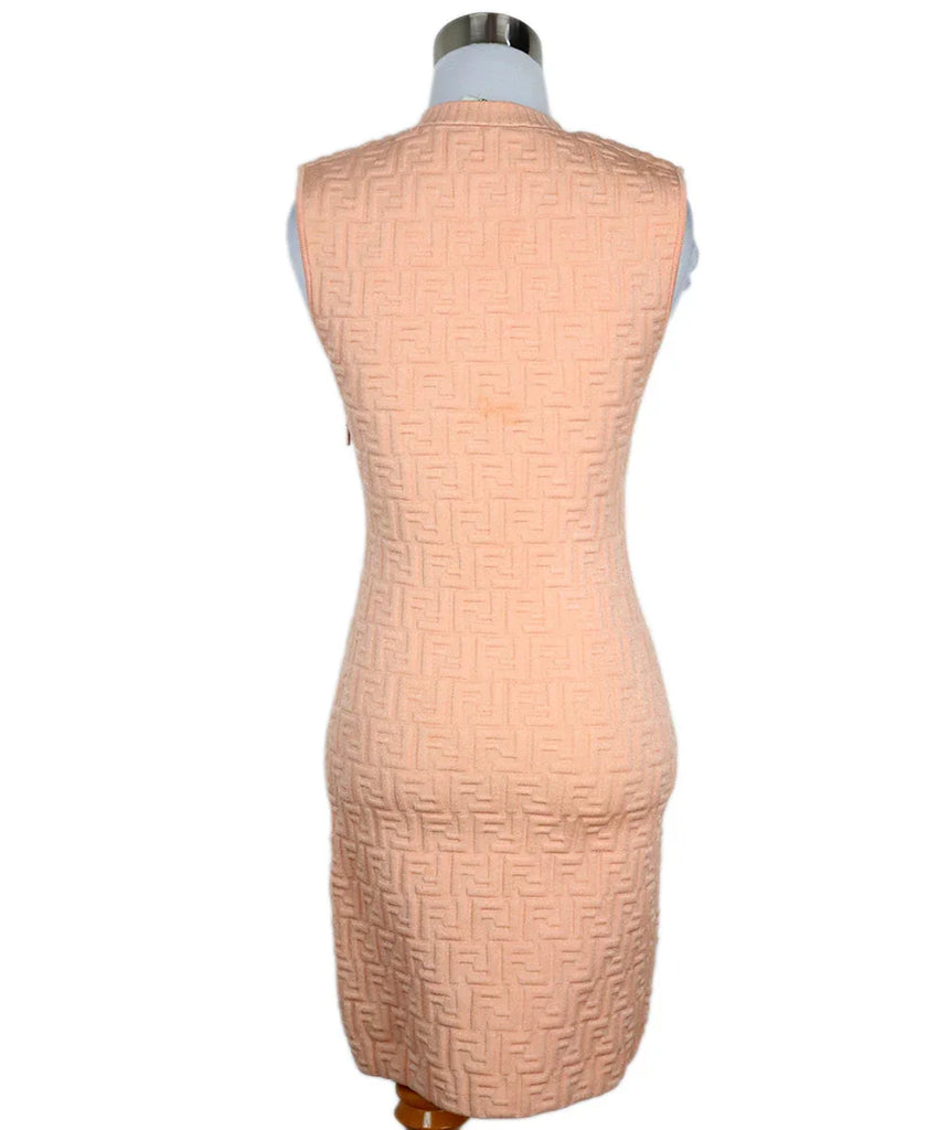 Fendi Pink Embossed Logo Dress sz 4 - Michael's Consignment NYC