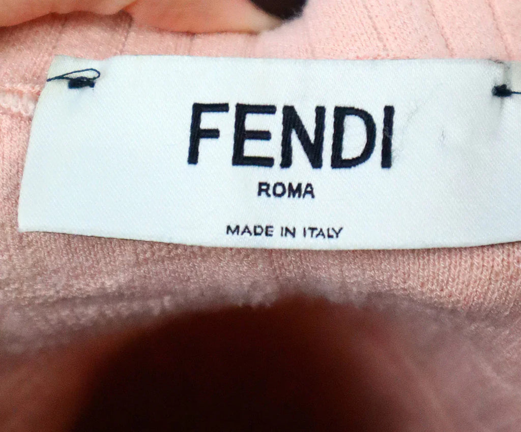 Fendi Pink Embossed Logo Dress sz 4 - Michael's Consignment NYC