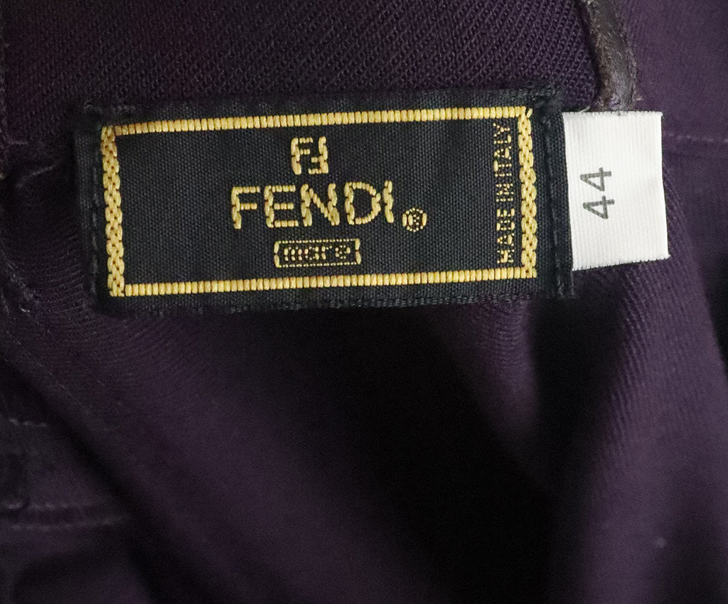 Fendi Purple Cotton Skirt 3