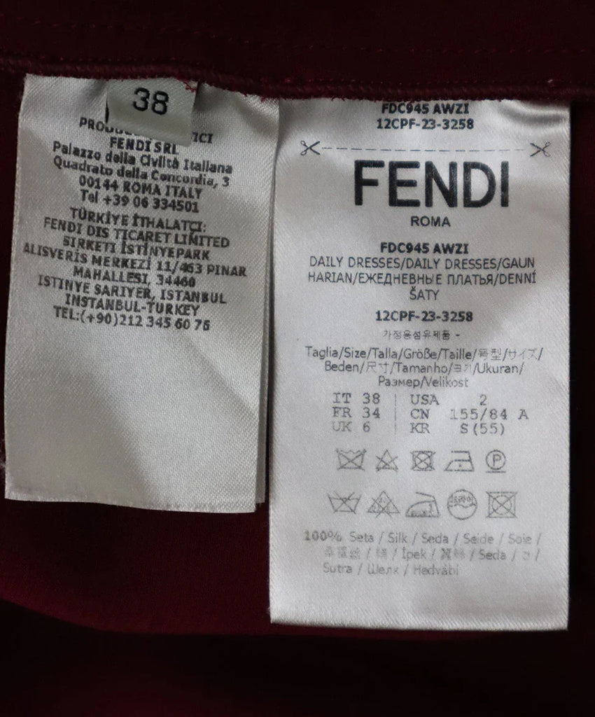 Fendi Purple Silk Dress sz 4 - Michael's Consignment NYC