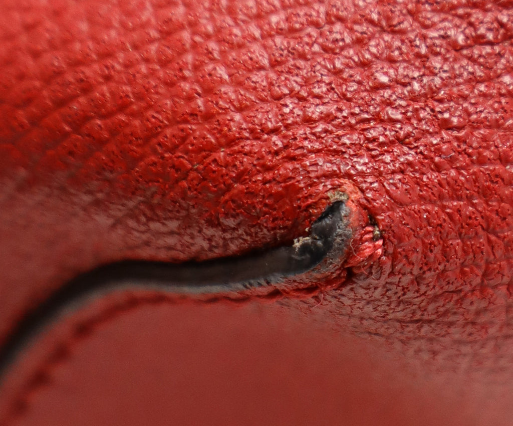 Fendi Red Leather Vienna Tote 12