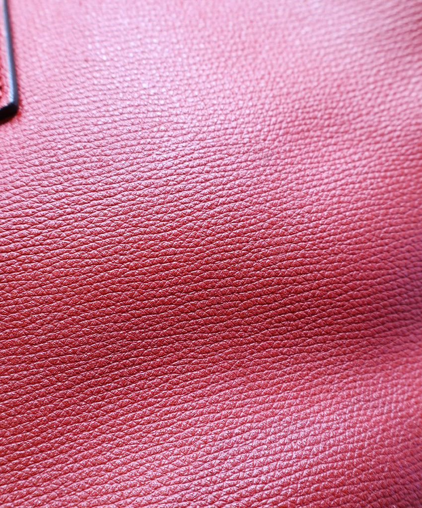 Fendi Red Leather Vienna Tote 13