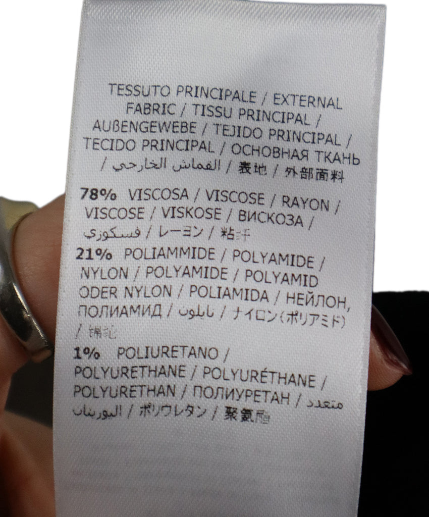 Ferragamo Black Viscose & Pearl Button Cardigan 4