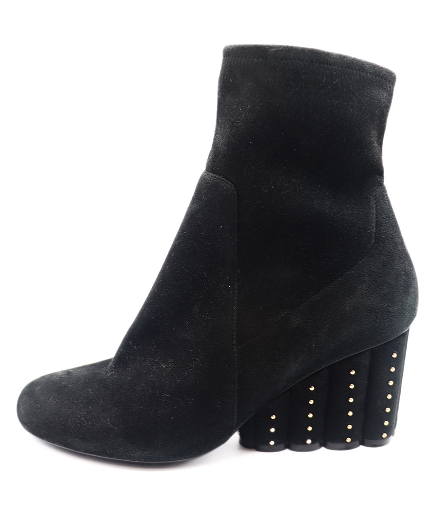 Ferragamo Black Suede Beaded Boot 1
