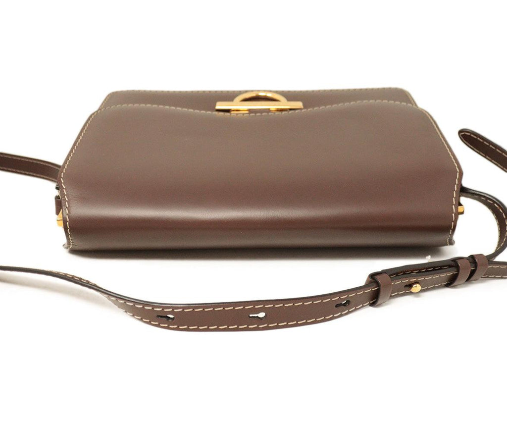 Ferragamo Brown Leather Crossbody Bag - Michael's Consignment NYC