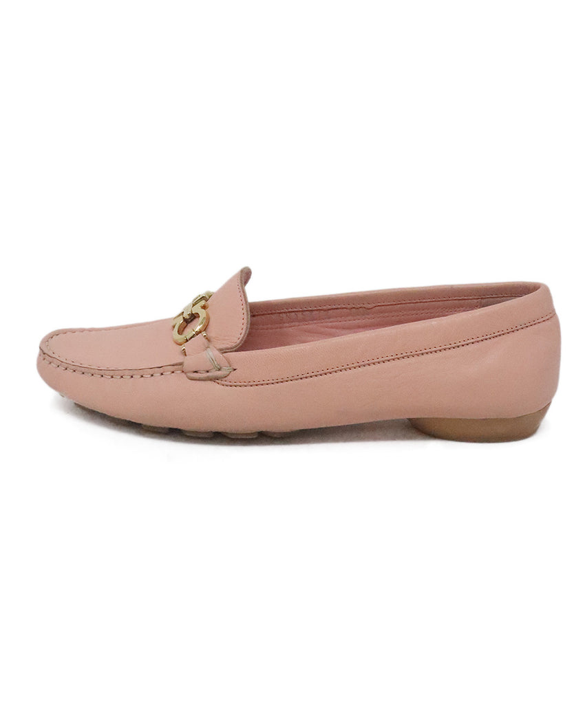 Ferragamo Pink Leather Loafers 1