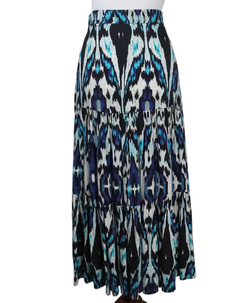 Figue Blue & Black Print Skirt sz 0 - Michael's Consignment NYC