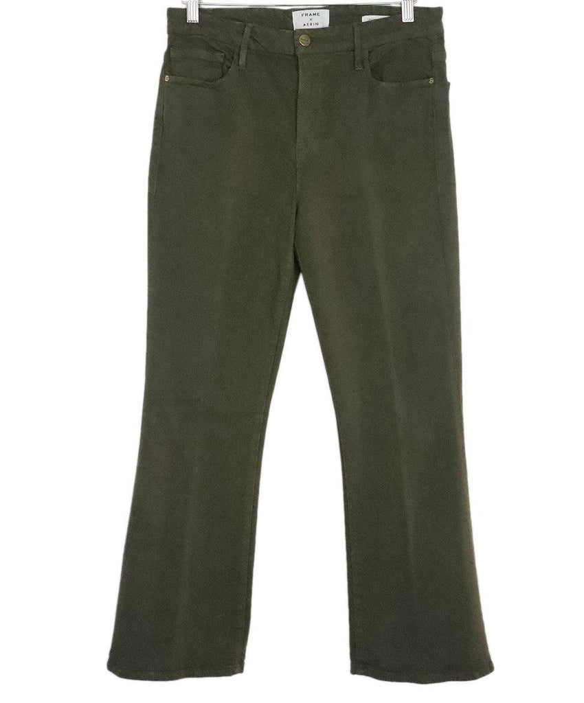 Frame Olive Green Cotton Pants sz 6 - Michael's Consignment NYC