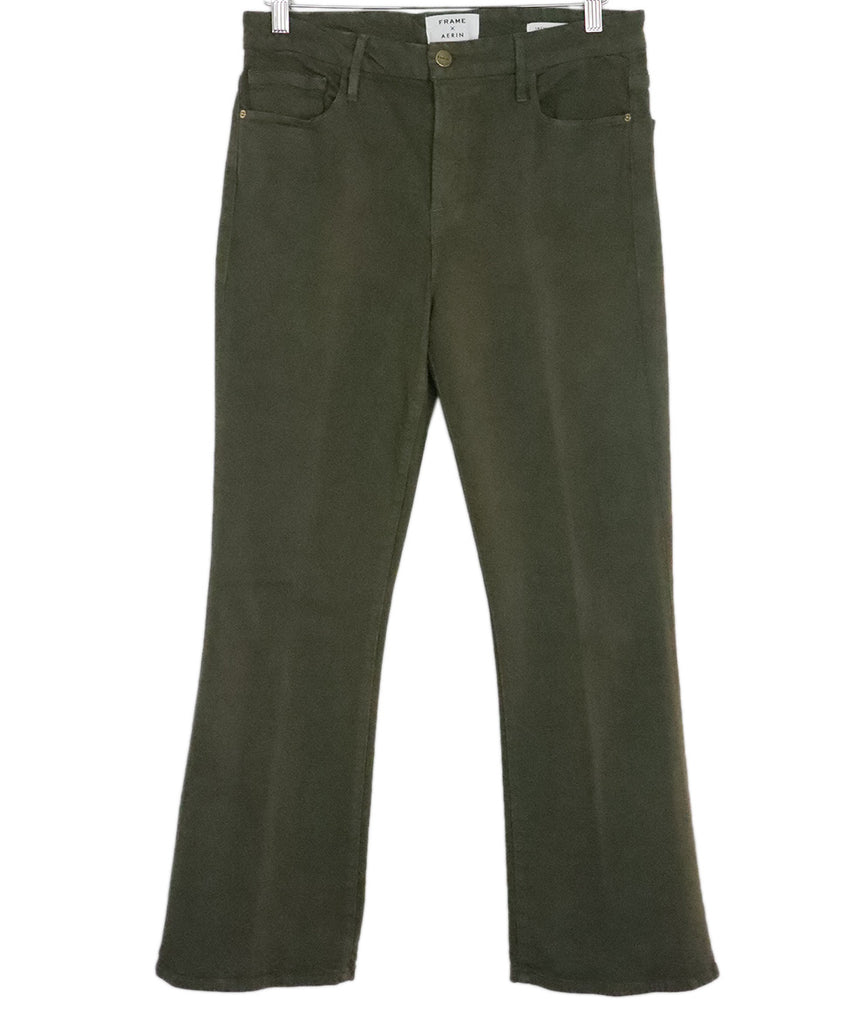 Frame Olive Green Cotton Pants 
