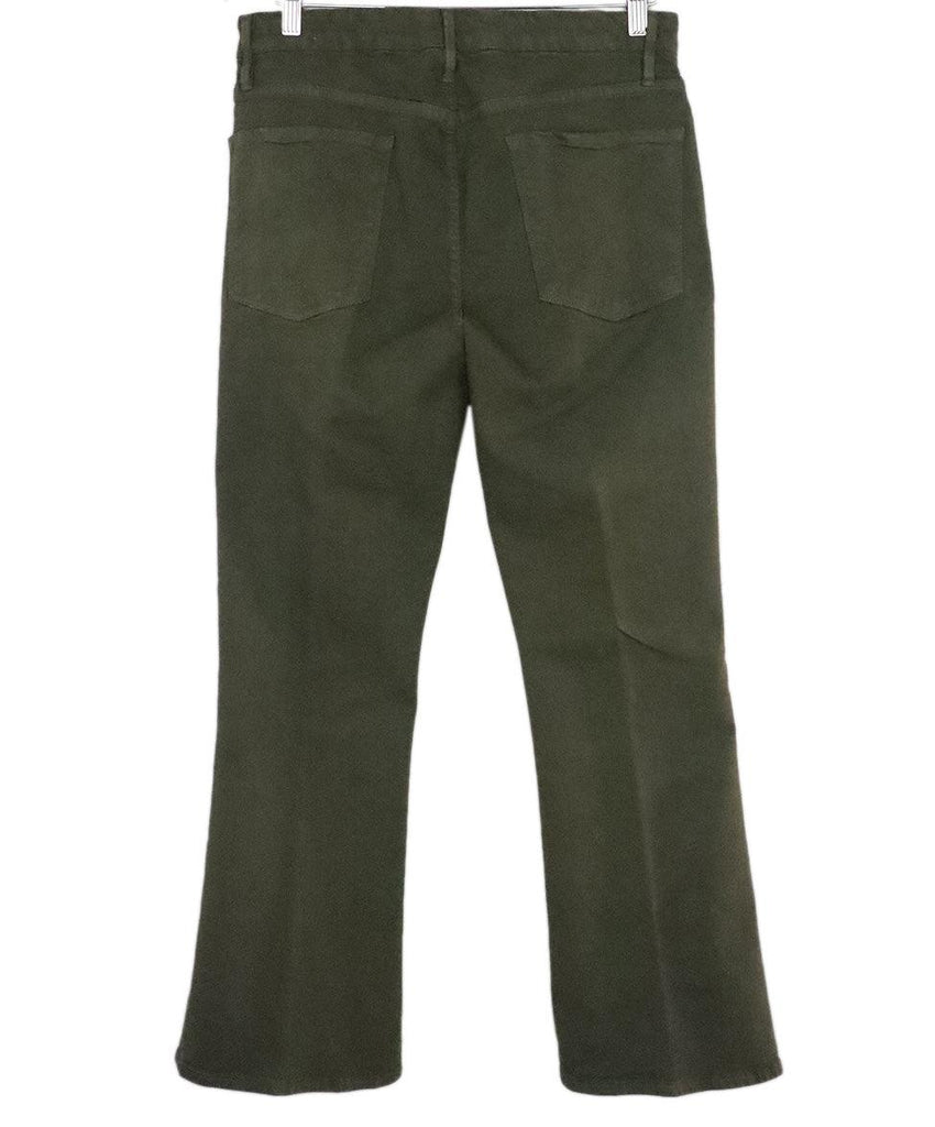 Frame Olive Green Cotton Pants 1