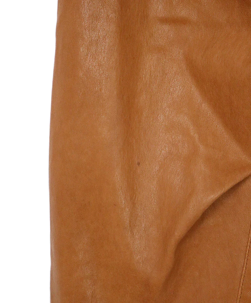 Frame Brown Leather Pants sz 10 - Michael's Consignment NYC