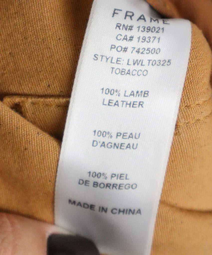 Frame Brown Leather Pants sz 10 - Michael's Consignment NYC