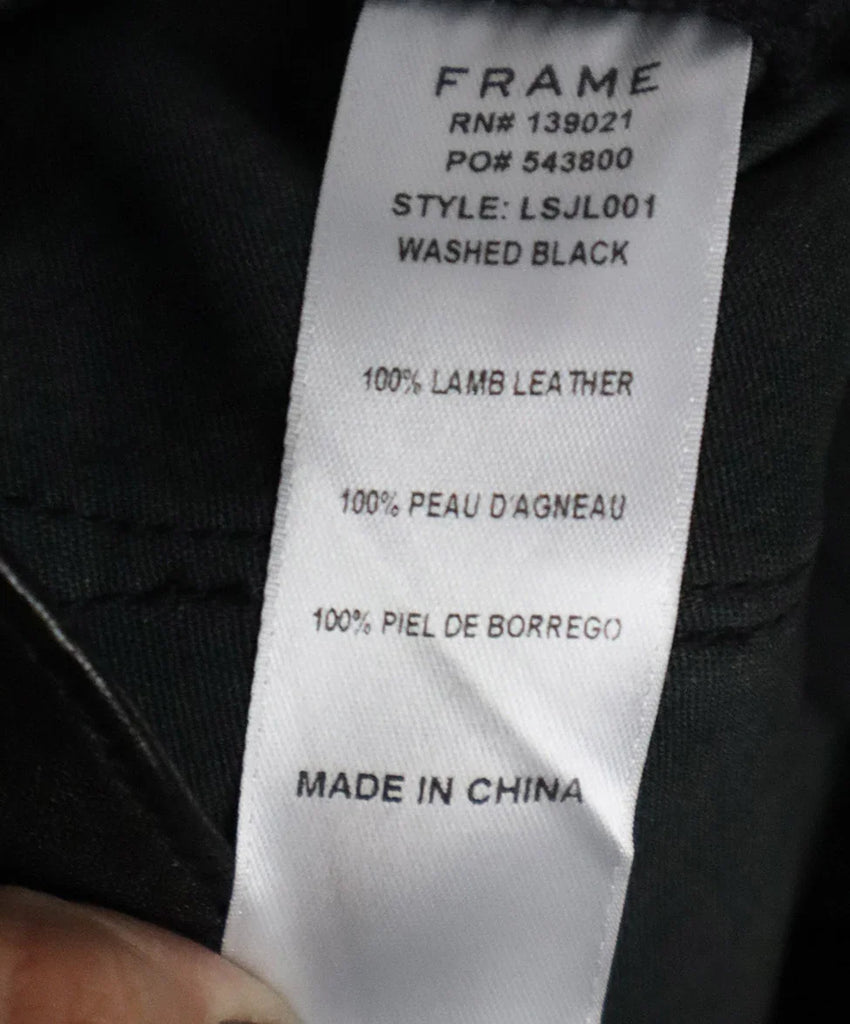 Frame Black Leather Pants sz 12 - Michael's Consignment NYC