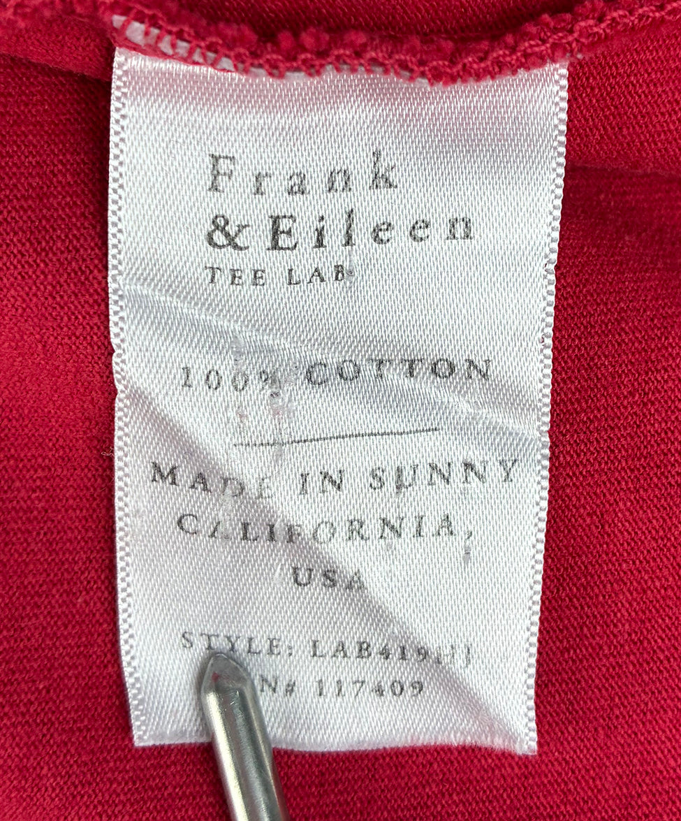 open lace back dress Frank & Eileen Long Red Cotton Dress sz 4 l Michael's Luxury Consignment –  Michael's Consignment NYC