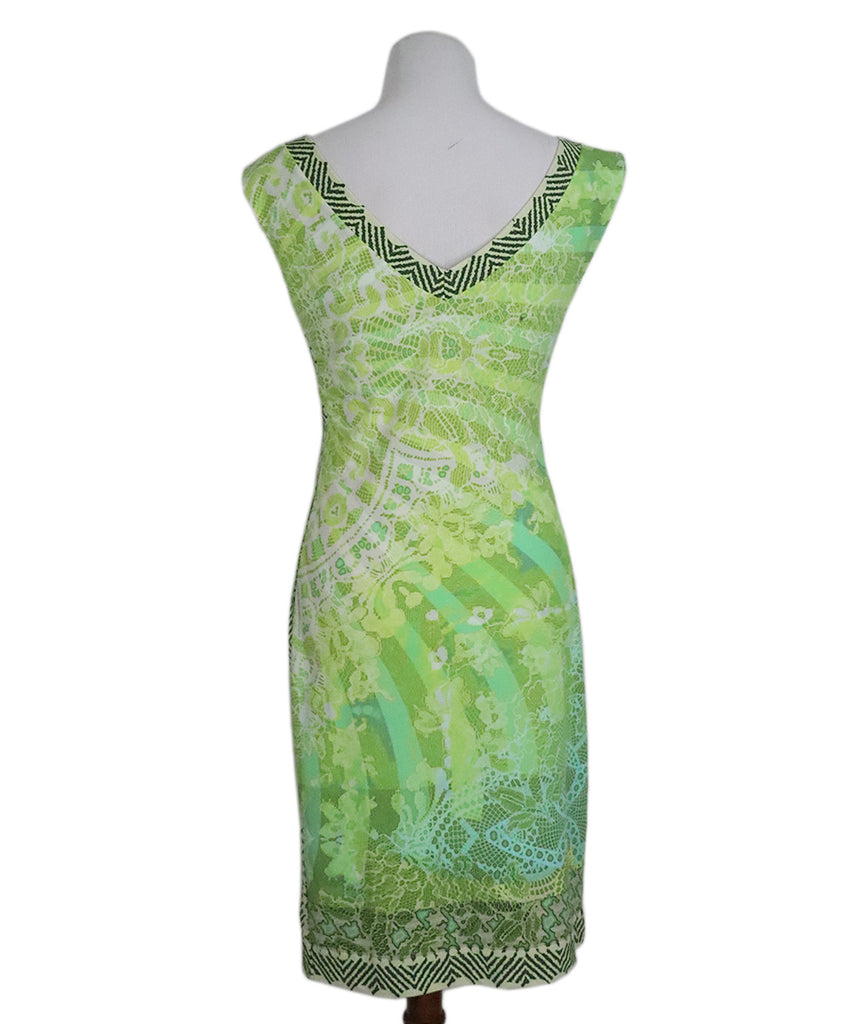 Fuzzi Green Viscose Dress 2